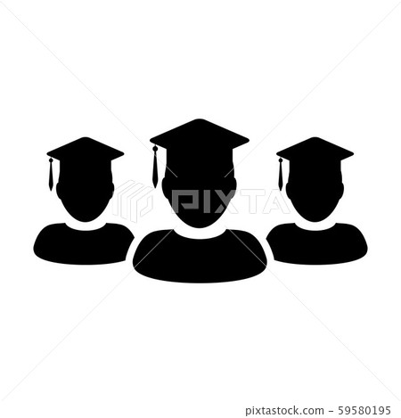 Academic icon vector male group of students person Academic icon vector male group of students person 59580195