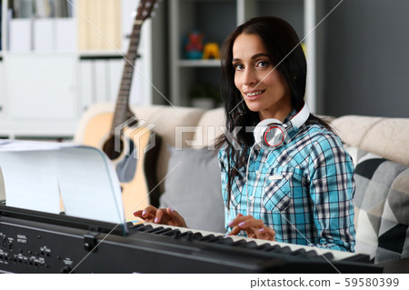 Cute lady composer Cute lady composer 59580399