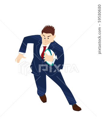 玩橄欖球的商人 59580680