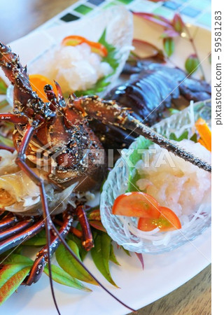 刺龍蝦生魚片材料背景阿久根市鹿兒島縣 刺龍蝦生魚片材料背景阿久根市鹿兒島縣 59581283