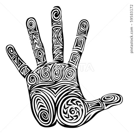 Hand Abstract Design Pattern Concept Hand Abstract Design Pattern Concept 59583172
