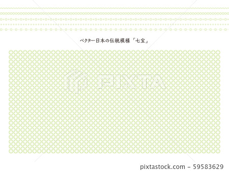 矢量日本傳統圖案景泰藍與裝飾性邊框 59583629