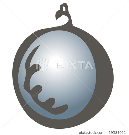 Vector isolated hand draw Christmas toy sphere on a white background Vector isolated hand draw Christmas toy sphere on a white background 59585031
