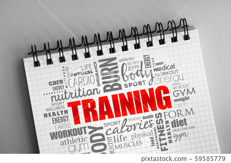 TRAINING word cloud, fitness, sport 59585779