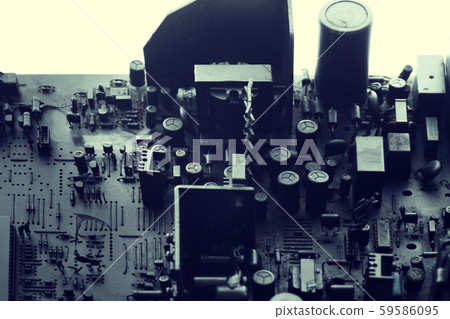 Black destroyed cityscape Black destroyed cityscape 59586095