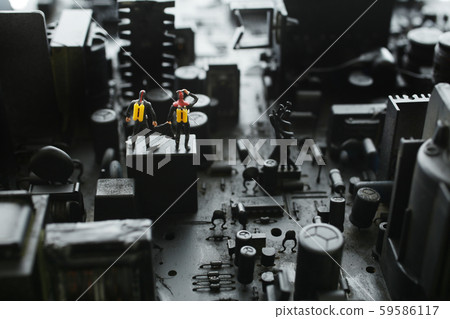 Black destroyed cityscape Black destroyed cityscape 59586117