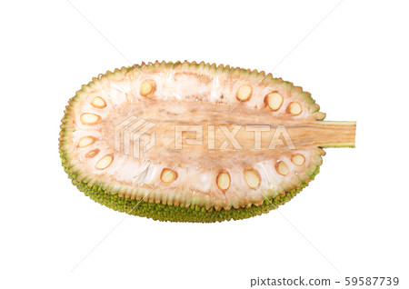 slice young jack fruits on white background 59587739