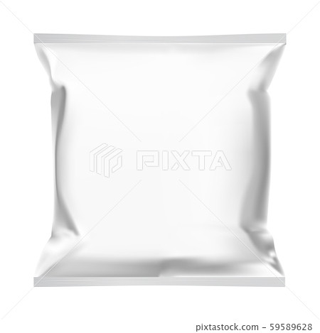 Download Snack Bag Food Pouch Template Mockup Foil Sachet Stock Illustration 59589628 Pixta