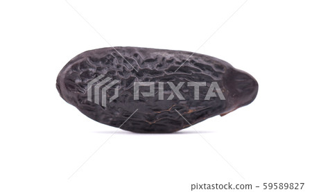 Tonka beans isolated on white background. Bean of Dipteryx odorata, cumaru or kumaru. Fresh aroma 59589827