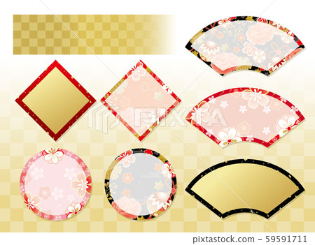 Japanese pattern frame 59591711