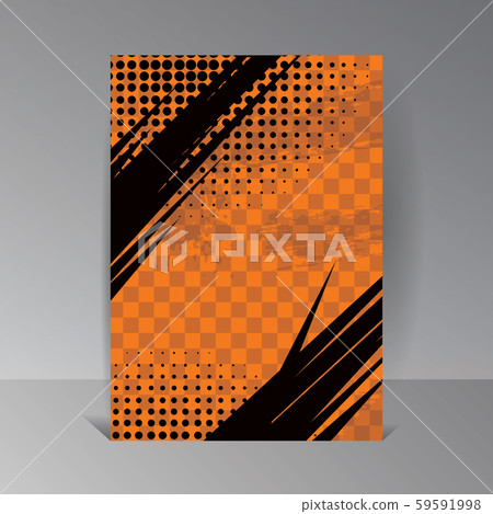 Orange Grunge Background and Texture with Halftone Orange Grunge Background and Texture with Halftone 59591998