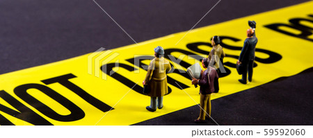 do not cross line concept 59592060