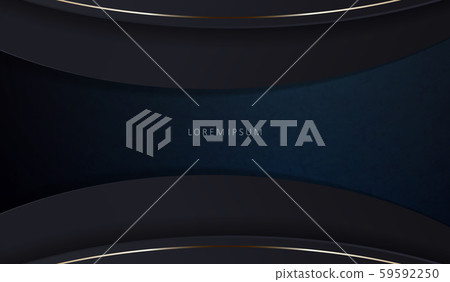 Abstract geometric texture dark blue design with arcs of golden hue, frame Abstract geometric texture dark blue design with arcs of golden hue, frame 59592250