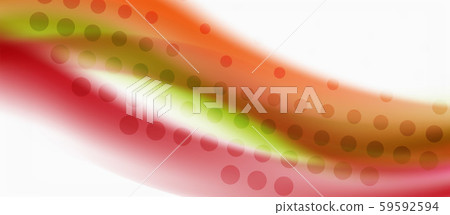 Trendy abstract wave blur pattern, multicolored lines on white background for wallpaper design 59592594