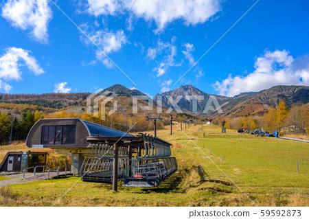 Autumn leaves of Yatsugatake Sun Meadows Kiyosato Ski Area Autumn leaves of Yatsugatake Sun Meadows Kiyosato Ski Area 59592873