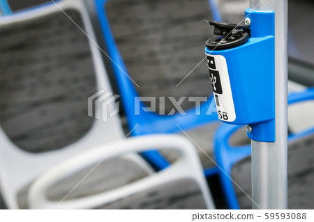 USB bracket for connecting and charging gadgets and smartphones in a modern bus USB bracket for connecting and charging gadgets and smartphones in a modern bus 59593088
