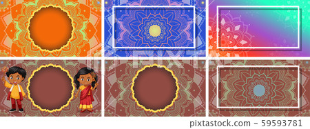 Background template with mandala designs Background template with mandala designs 59593781