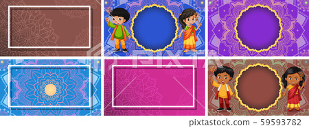 Background template with mandala designs Background template with mandala designs 59593782