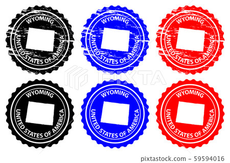 Wyoming rubber stamp Wyoming rubber stamp 59594016