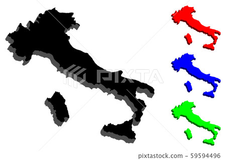 3D map of Italy 3D map of Italy 59594496