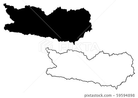 Carinthia map vector Carinthia map vector 59594898