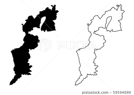 Burgenland map vector Burgenland map vector 59594899