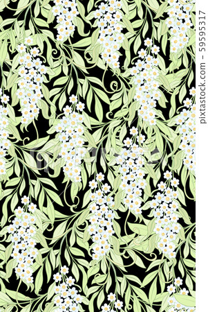 Seamless pattern, background with acacia. 59595317