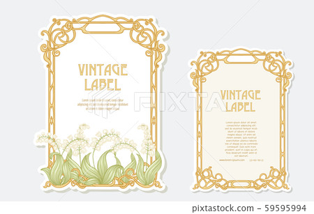 Lily of the valley. Set of 2 labels, Lily of the valley. Set of 2 labels, 59595994