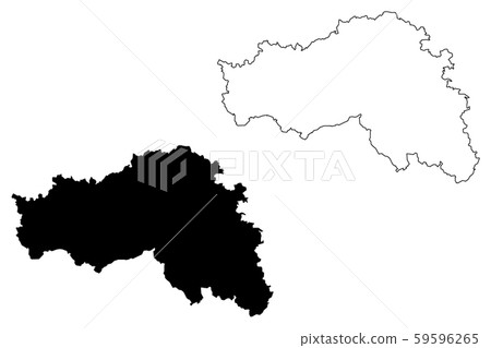 Belgorod Oblast map vector.... Belgorod Oblast map vector.... 59596265