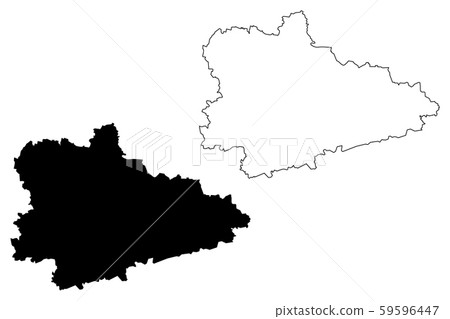 Kurgan Oblast map vector.... Kurgan Oblast map vector.... 59596447