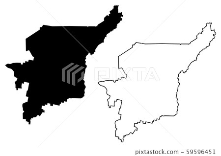 Komi Republic map vector.... 59596451