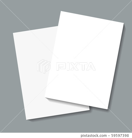 vector illustration of note sheets on grey background 59597398