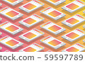 Smartphone flat isometric pattern for background. Modern vector 3D illustration. Technology and social media concept for web and banner design. 59597789
