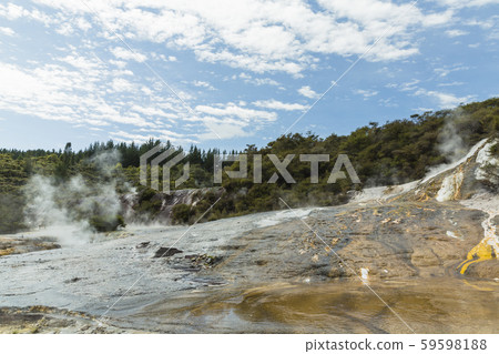 New Zealand Taupo Orakei Korako Geothermal Park & Cave Silica Terrace 59598188