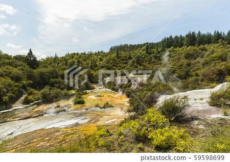 新西蘭Orakei Korako地熱公園和洞穴風景 59598699