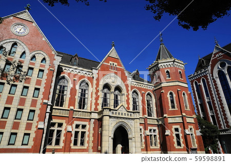 October Minato-ku 69 Keio University Library old building, brick brick building October Minato-ku 69 Keio University Library old building, brick brick building 59598891
