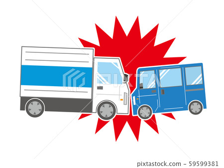 Truck Passenger car Automobile traffic accident Frontal collision Truck Passenger car Automobile traffic accident Frontal collision 59599381