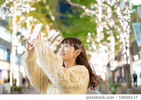 拍攝照明的女人 59600237