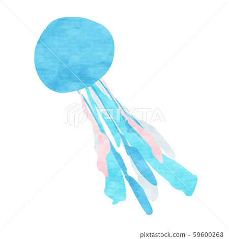Light blue and pink jellyfish 59600268