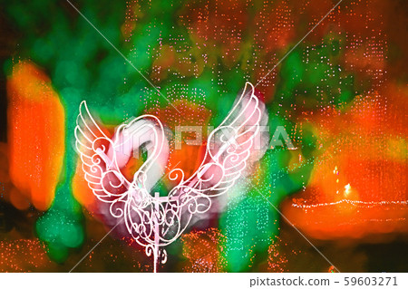 Illuminated swan Illuminated swan 59603271