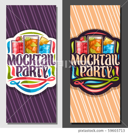 Vector vertical banners for Mocktail Party 59603713
