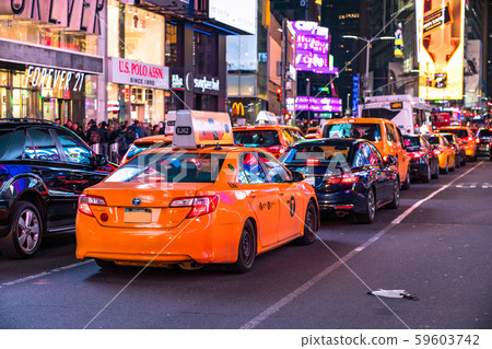 <New York> Taxi in Times Square <New York> Taxi in Times Square 59603742