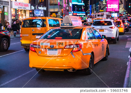 <New York> Taxi in Times Square 59603746