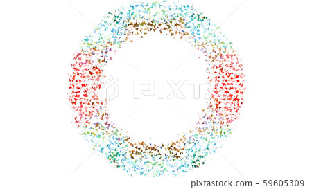 CG particles spreading triangle confetti CG particles spreading triangle confetti 59605309