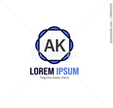 AK Letter Logo Design. Creative Modern AK Letters 59606459