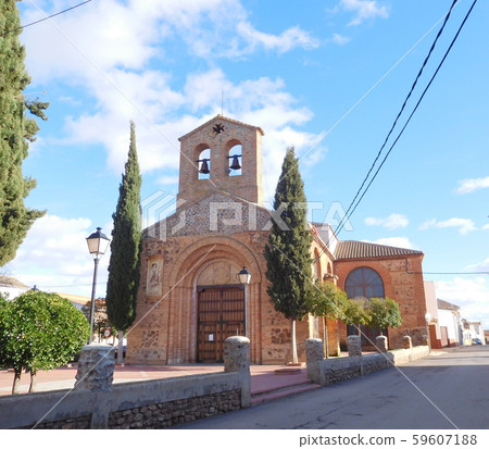 Spain La Mancha region church Spain La Mancha region church 59607188