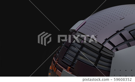 Abstract Hardsurface Sci-Fi Technology Sphere 59608352