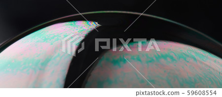 Sphere of soap bubble close up Sphere of soap bubble close up 59608554