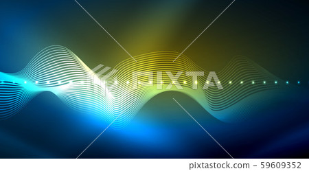 Neon wave background Neon wave background 59609352