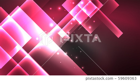 Neon shiny color squares on black, modern template Neon shiny color squares on black, modern template 59609363
